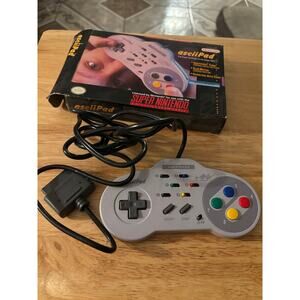 AsciiPad Controller Super Nintendo SNES Remote Control Paddle + Box